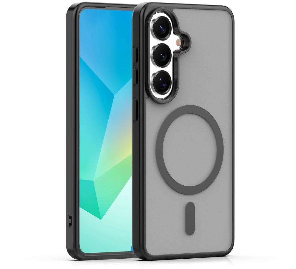 TFO Mag Matt dėklas Samsung Galaxy A16 4G / A16 5G / A17 4G / A17 5G / A18 5G juodas, didelė išpjova