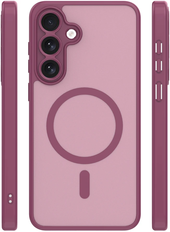 TFO Mag Matt dėklas Samsung Galaxy S26 bordo spalvos, su apsauga kamerai