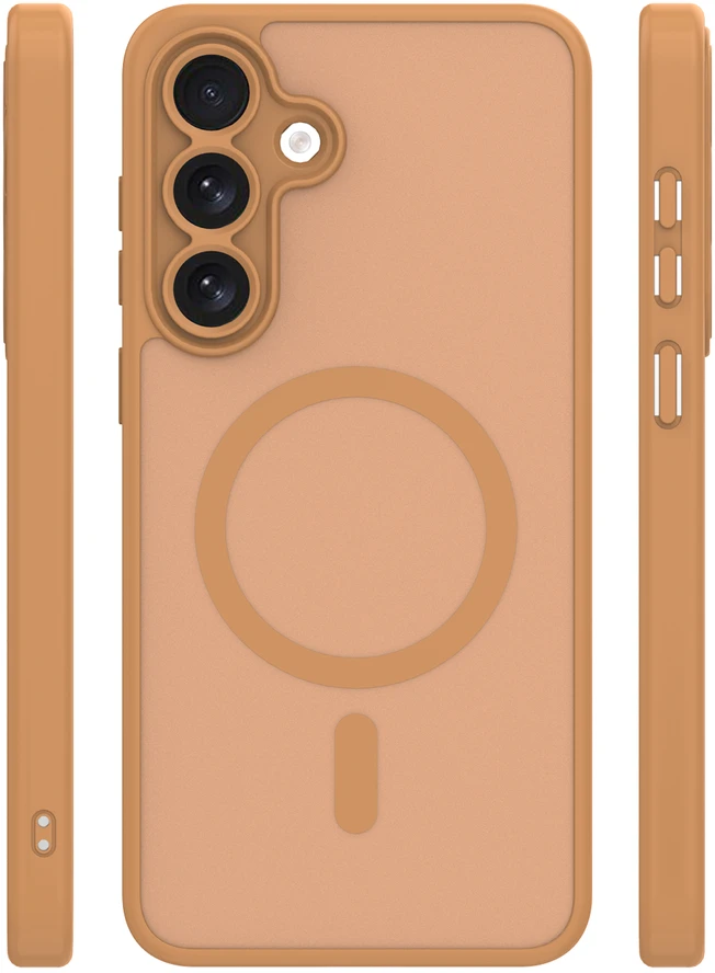 TFO Mag Matt dėklas Samsung Galaxy S26 Plus rudas, didelė anga