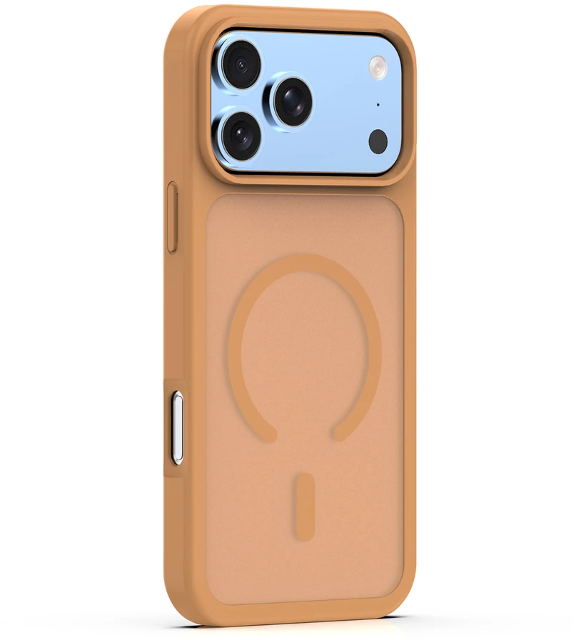 TFO „Mag Matt“ dėklas, skirtas „iPhone 17 Pro Max 6,9“ / 18 Pro Max 6,9“ rudas, su didele anga