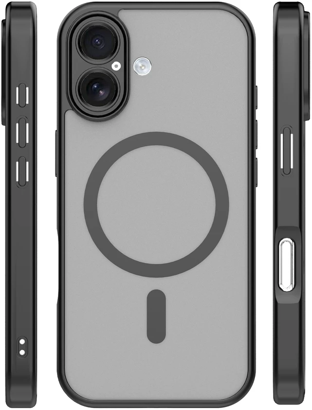 TFO Mag Matt dėklas, skirtas iPhone 17 6,3" / 18 6,3" juodas, su apsauga kamerai