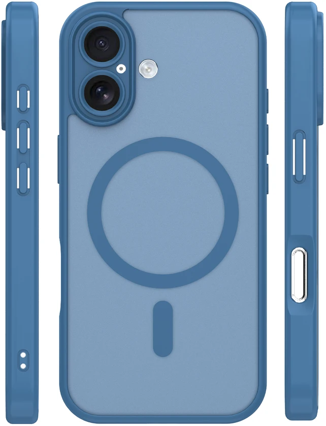 TFO Mag Matt dėklas, skirtas iPhone 17 6,3" / 18 6,3" tamsiai mėlynas, su apsauga kamerai