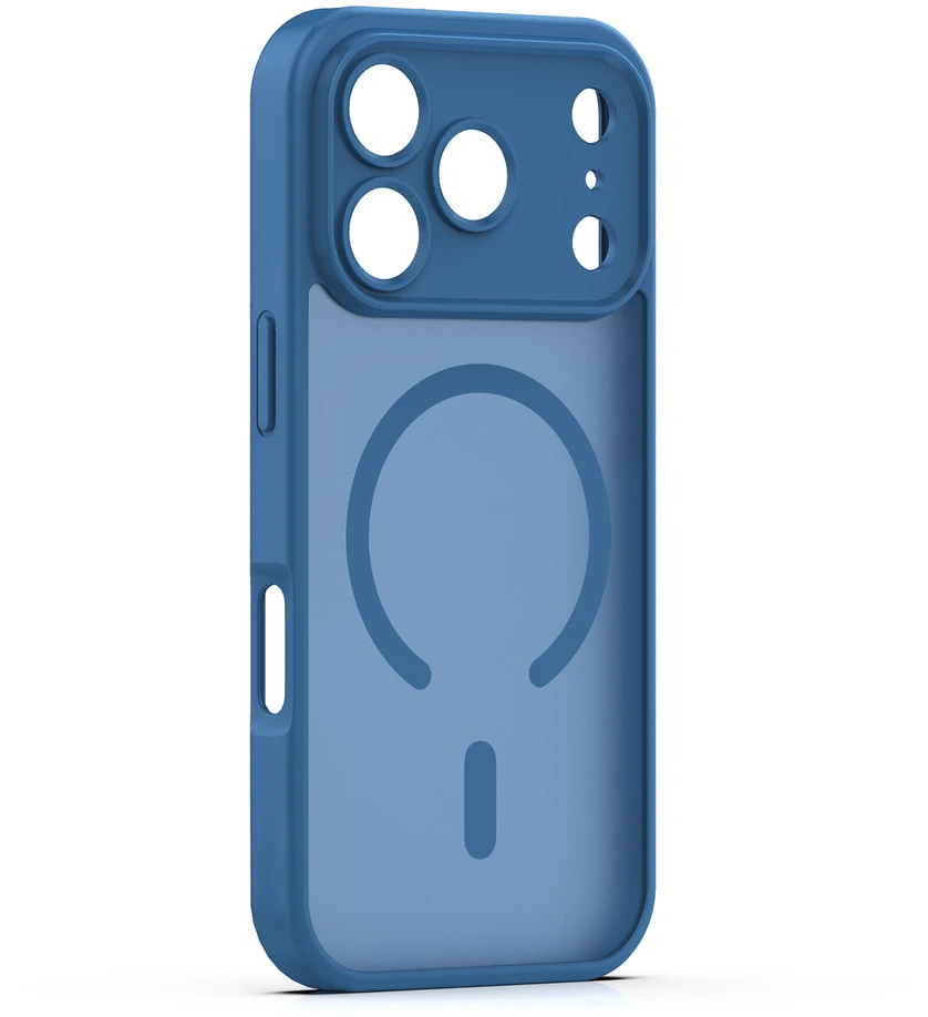 TFO Mag Matt dėklas, skirtas iPhone 17 Pro Max 6,9" / 18 Pro Max 6,9" tamsiai mėlynas, su apsauga kamerai