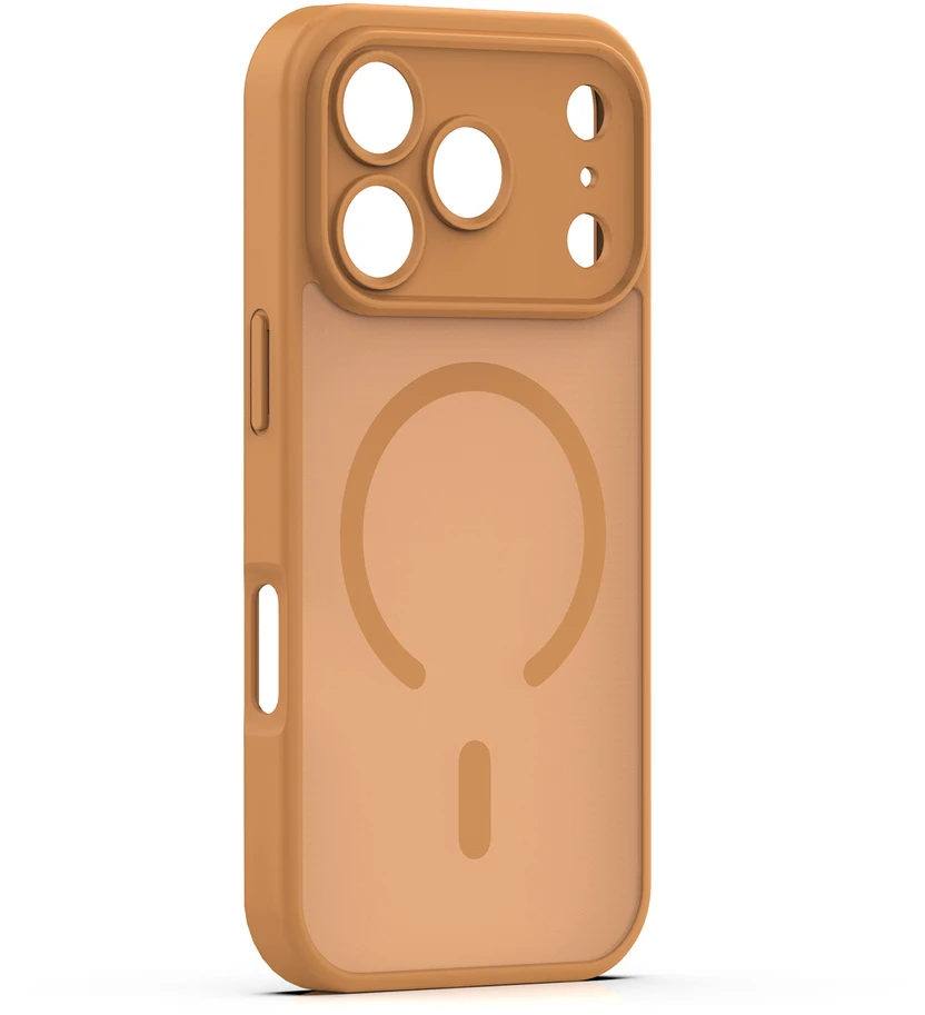 TFO Mag Matt dėklas, skirtas iPhone 17 Pro 6,3" / 18 Pro 6,3" rudas, su apsauga kamerai