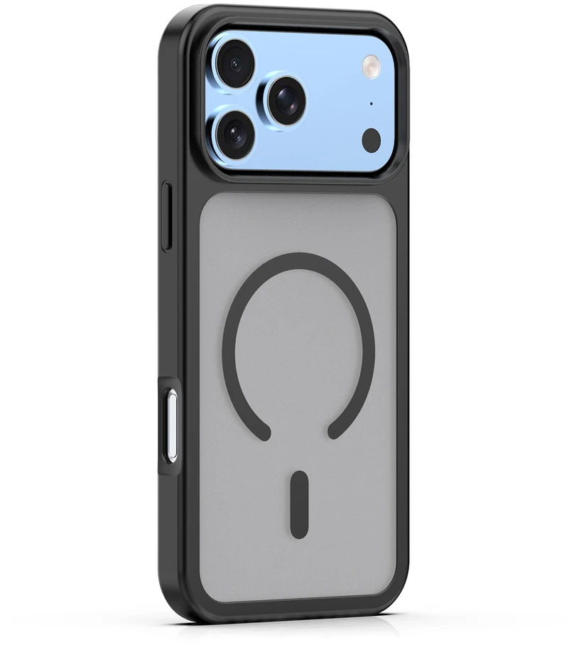 TFO Mag Matt dėklas, skirtas iPhone 17 Pro 6,3" / iPhone 18 Pro 6,3" juodas, didelė anga