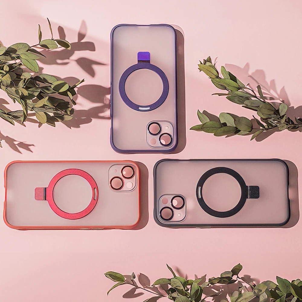 TFO TelForceone "Mag Ring" dėklas iPhone 14 6,1 violetinės spalvos