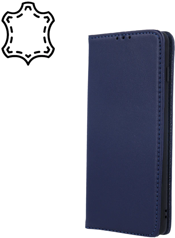 Telforceone TFO Natūralios odos dėklas Smart Pro, skirtas iPhone 17 Pro 6,3", tamsiai mėlynas