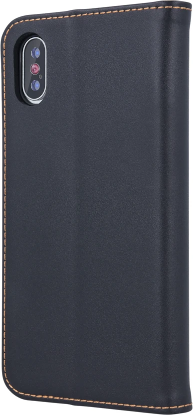 Telforceone TFO Natūralios odos „Smart Pro“ dėklas, skirtas iPhone 17 Air 6,6", juodas
