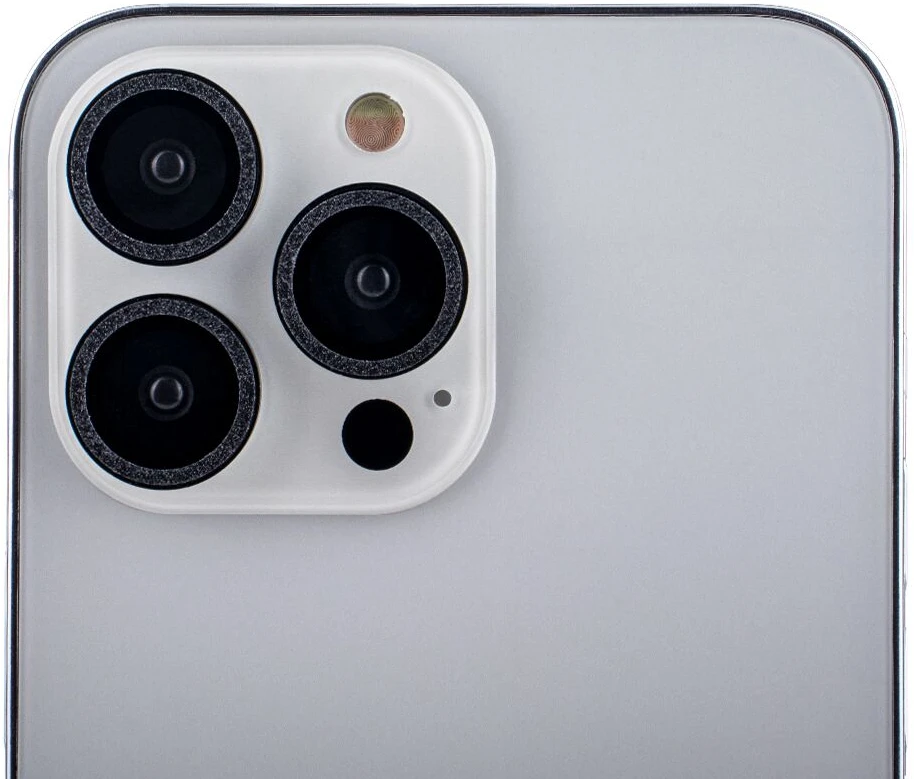 TFO Lęšių akinių rinkinys, skirtas "iPhone 13 Pro 6,1", juodi blizgučiai (3 vnt.)