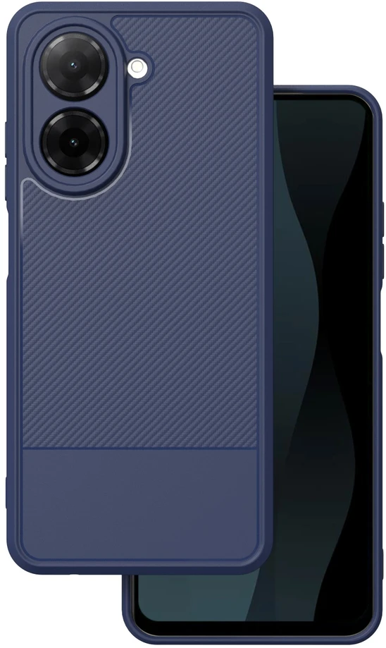 TFO Paprastas anglies pluošto dėklas, skirtas Xiaomi Redmi A5 Global (173,45 x 79,35 x 8,45), mėlynas