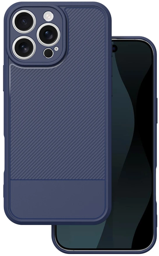 TFO Paprastas Carbon dėklas, skirtas iPhone 16 Pro Max 6,9" mėlynas