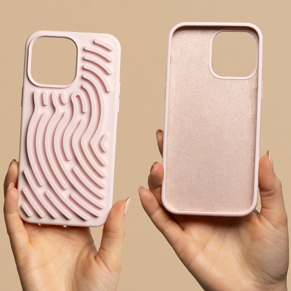 TFO „Pasidaryk pats“ gyvatės odos imitacijos dėklas, skirtas iPhone 14 Pro 6,1", rožinis