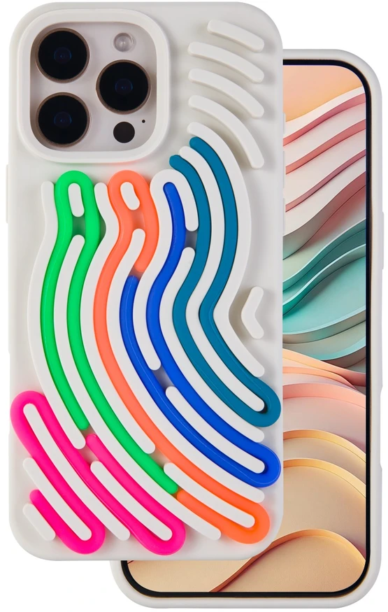 TFO „Pasidaryk pats“ gyvatės odos imitacijos dėklas, skirtas iPhone 16 Pro 6,3" smėlio spalvos