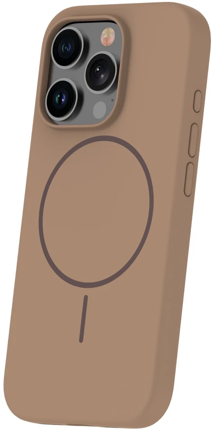 TFO Plonas silikoninis Mag dėklas, skirtas iPhone 16 Pro 6,3" rudas