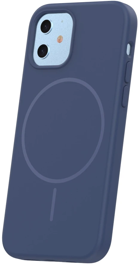 TFO Plonas silikoninis Mag dėklas, skirtas iPhone 12 / 12 Pro 6,1" tamsiai mėlynas