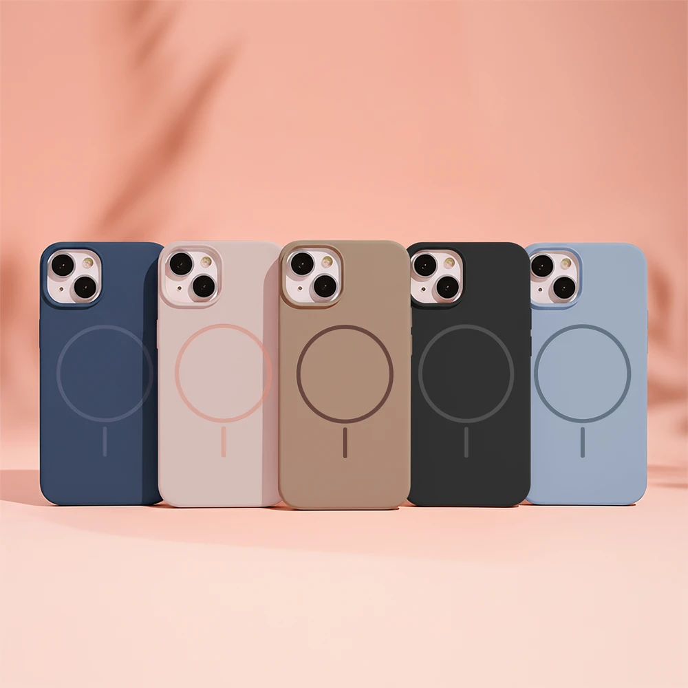 TFO Plonas silikoninis Mag dėklas, skirtas iPhone 17 Air 6,6" rudas