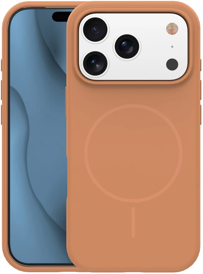 TFO Plonas silikoninis Mag dėklas, skirtas iPhone 15 6,1" karamelės spalvos
