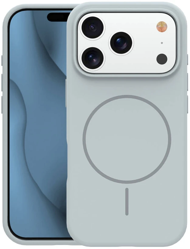 TFO Plonas silikoninis Mag dėklas, skirtas iPhone 17 Pro 6,3" / iPhone 18 Pro 6,3" sidabrinis