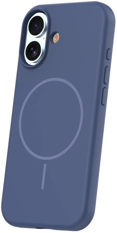 TFO Plonas silikoninis Mag dėklas, skirtas iPhone 17 6,3" / 18 6,3", tamsiai mėlynas