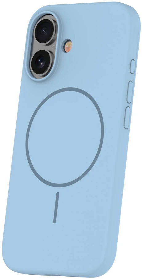 TFO Plonas silikoninis Mag dėklas, skirtas iPhone 16 6,1", šviesiai mėlynas