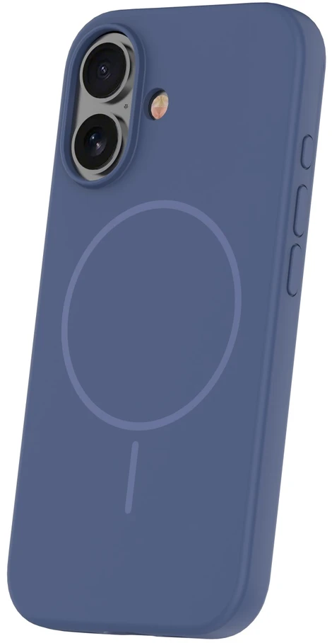 TFO Plonas silikoninis Mag dėklas, skirtas iPhone 16 6,1" tamsiai mėlynas
