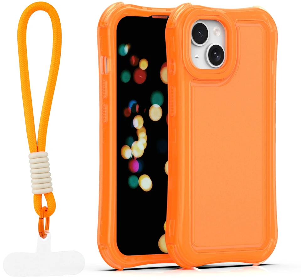 TFO Safepop dėklas su dirželiu iPhone 14 6,1" oranžinis