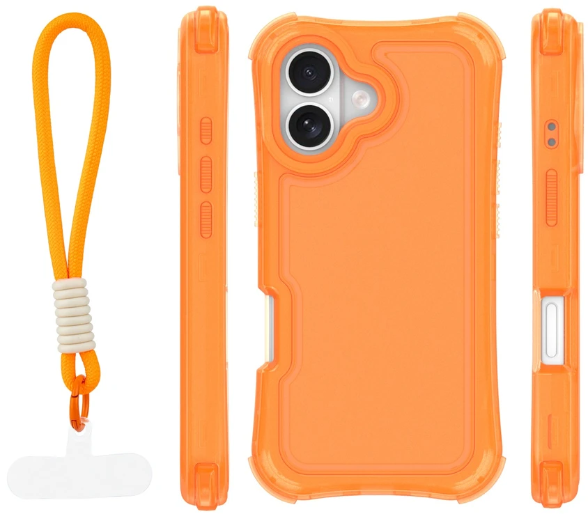 TFO Safepop dėklas su dirželiu iPhone 17 6,3" oranžinis