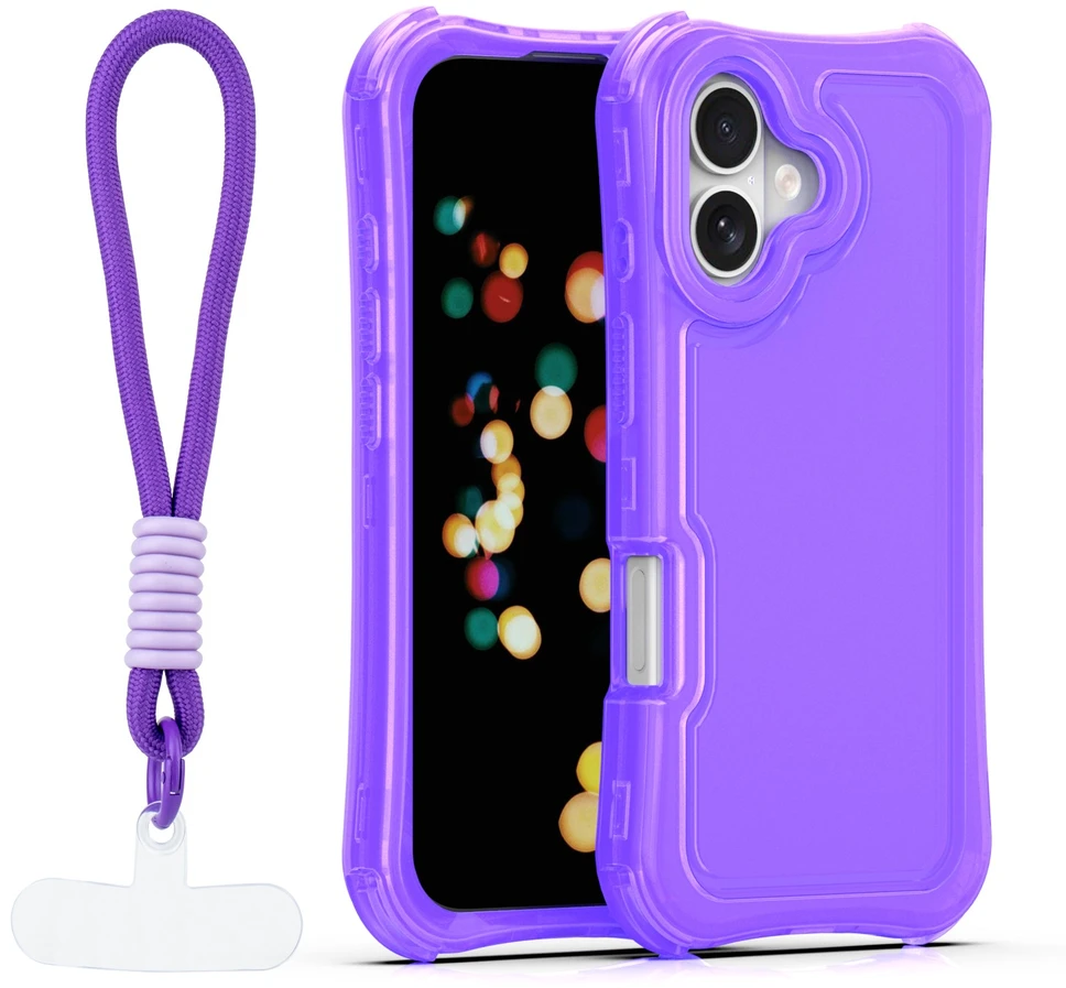 TFO Safepop dėklas su dirželiu iPhone 17 6,3" violetinis