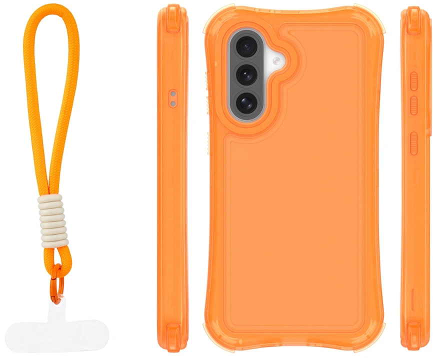 TFO Safepop dėklas su dirželiu Samsung Galaxy A36 5G / A56 5G / A37 5G oranžinis