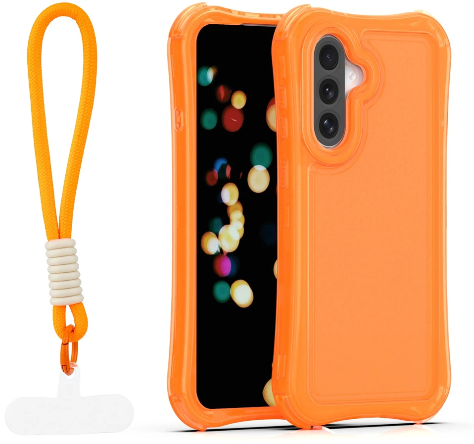 TFO Safepop dėklas su dirželiu Samsung Galaxy A36 5G / A56 5G / A37 5G oranžinis