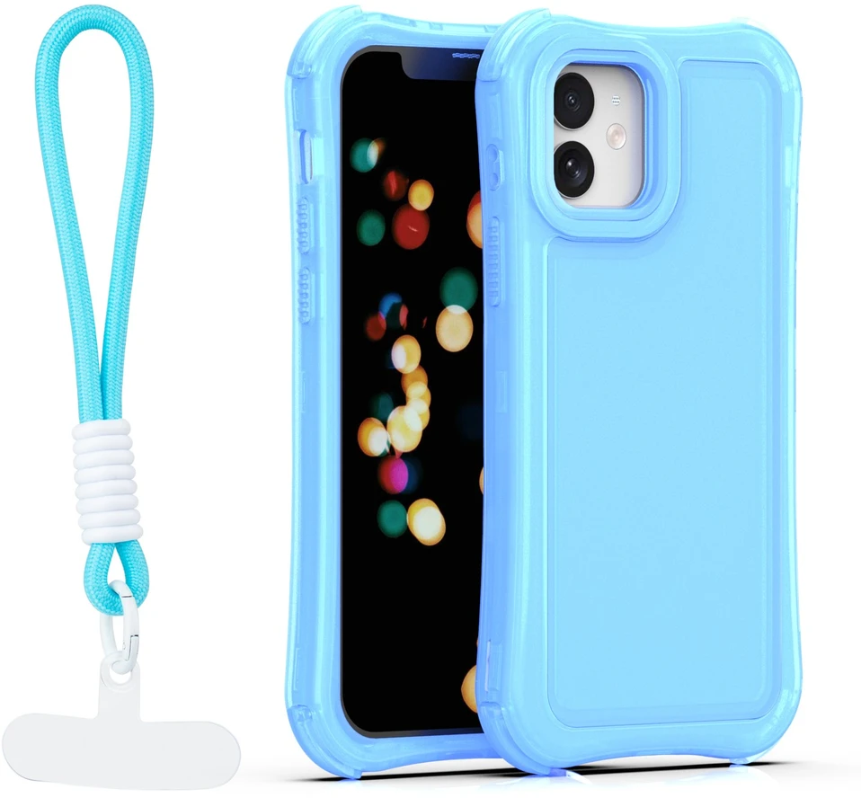 TFO Safepop dėklas su dirželiu, skirtas iPhone 12 / 12 Pro 6,1" mėlynas