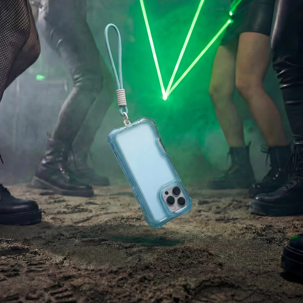 TFO „Safepop“ dėklas su dirželiu, skirtas „Samsung Galaxy S26“, mėlynas