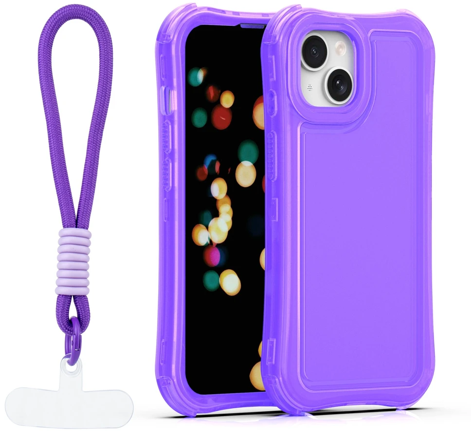 TFO Safepop dėklas su dirželiu, skirtas iPhone 13 6,1" violetinis