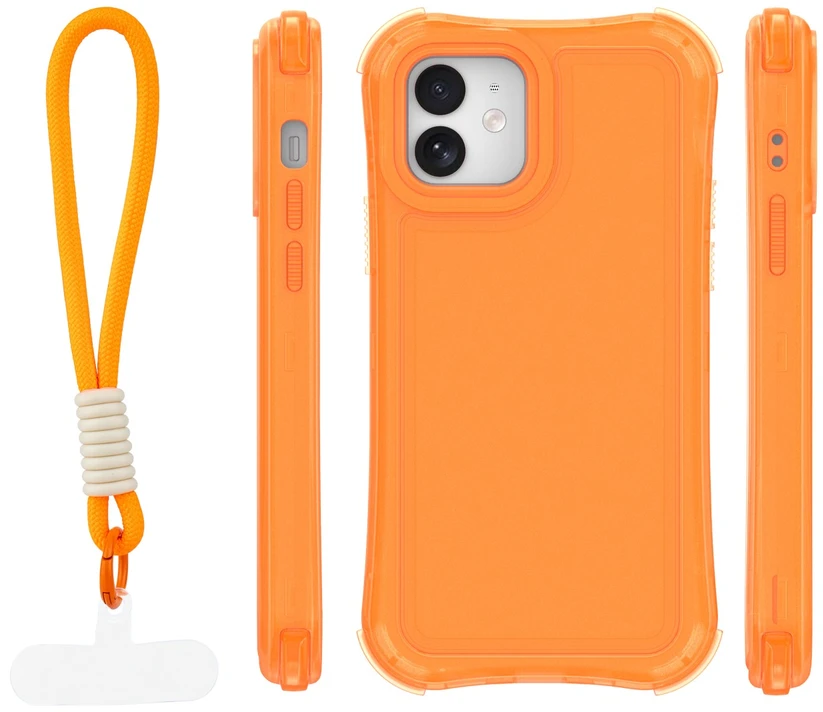 TFO Safepop dėklas su dirželiu, skirtas iPhone 12 / 12 Pro 6,1" oranžinis