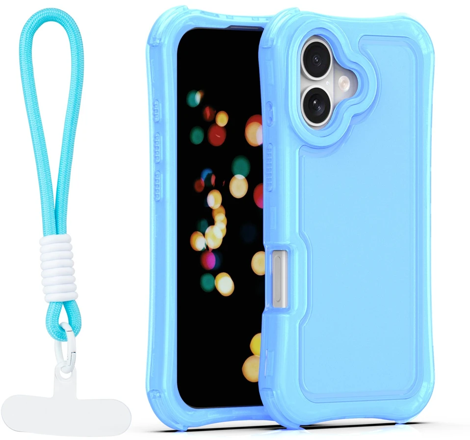 TFO Safepop dėklas su dirželiu, skirtas iPhone 17 6,3" mėlynas