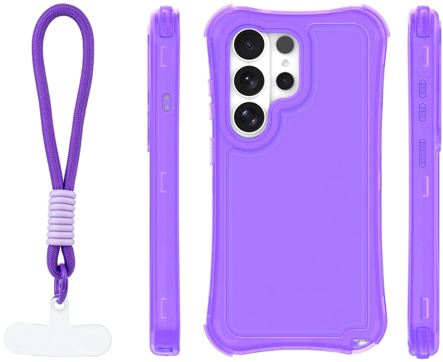 TFO „Safepop“ dėklas su dirželiu, skirtas „Samsung Galaxy S26 Ultra“, violetinis