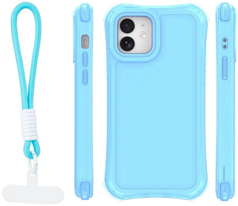 TFO Safepop dėklas su dirželiu, skirtas iPhone 12 / 12 Pro 6,1" mėlynas