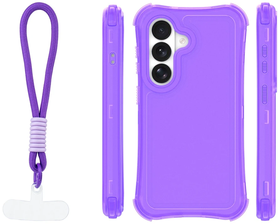 TFO Safepop dėklas su dirželiu, skirtas Samsung Galaxy S26 Plus, violetinis