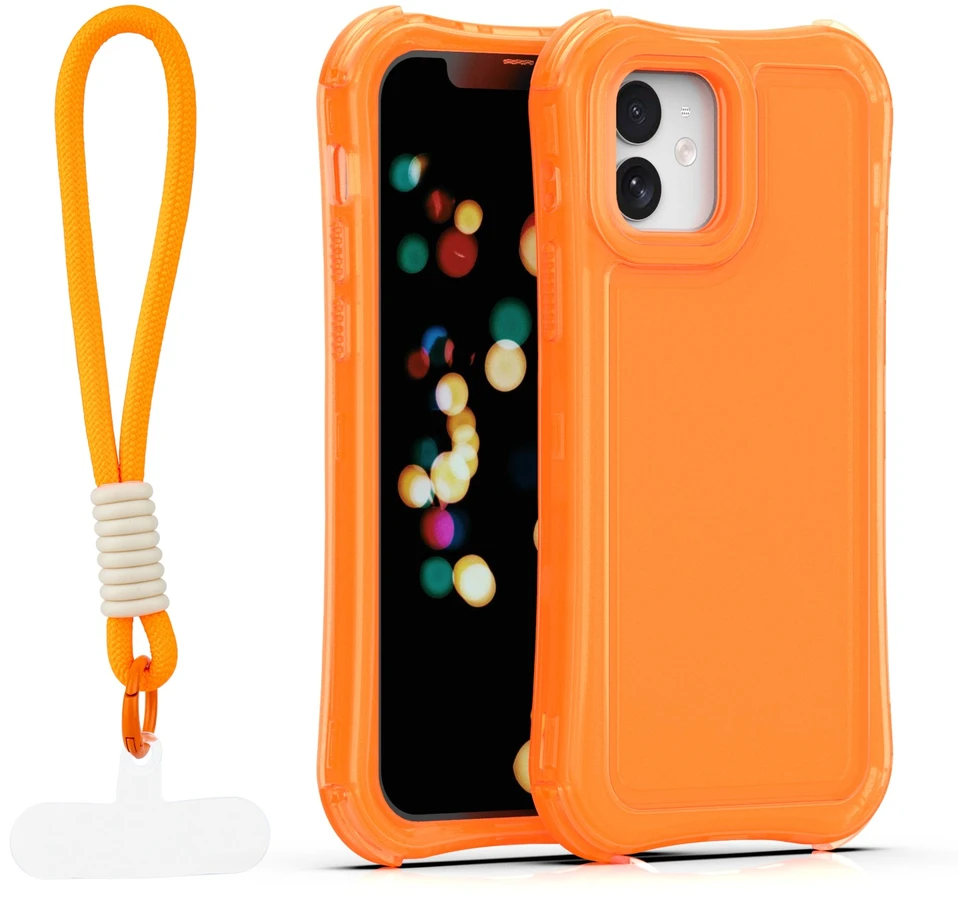 TFO Safepop dėklas su dirželiu, skirtas iPhone 12 / 12 Pro 6,1" oranžinis