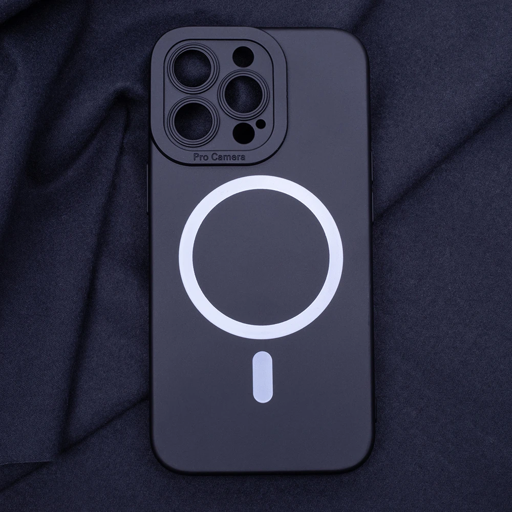 TFO Silikoninis magnetinis dėklas, skirtas iPhone 16 Plus 6,7 juodos spalvos