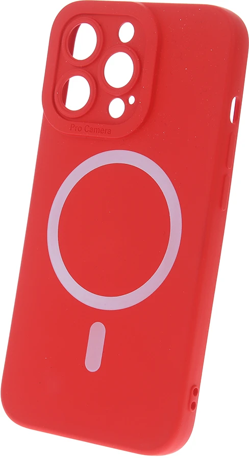 TFO TelForceone Silicon Mag dėklas, skirtas iPhone 15 Pro 6,1 raudonos spalvos