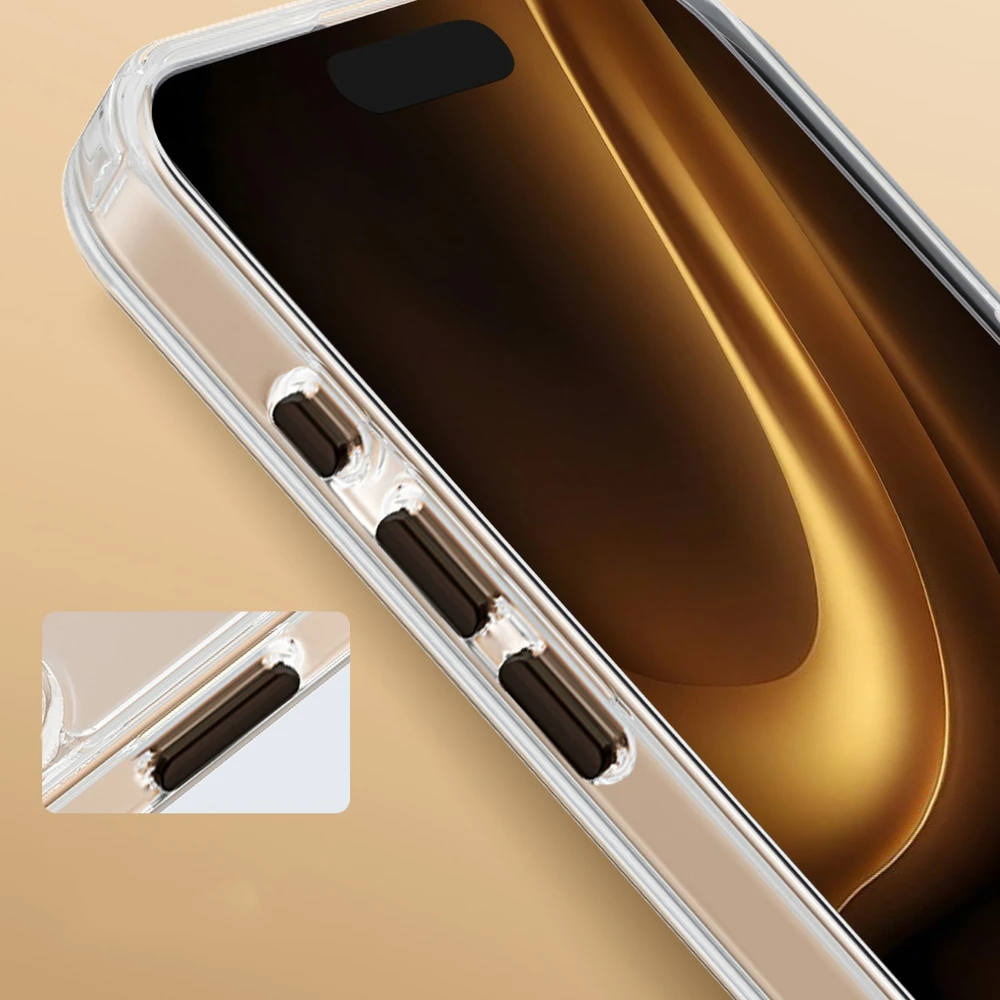 TFO Skaidrus plonas Mag dėklas, skirtas iPhone 17 Air 6,6" juodas