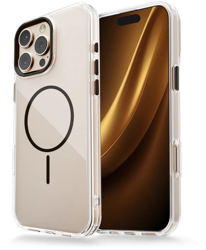 TFO Skaidrus plonas Mag dėklas, skirtas iPhone 17 Air 6,6" juodas