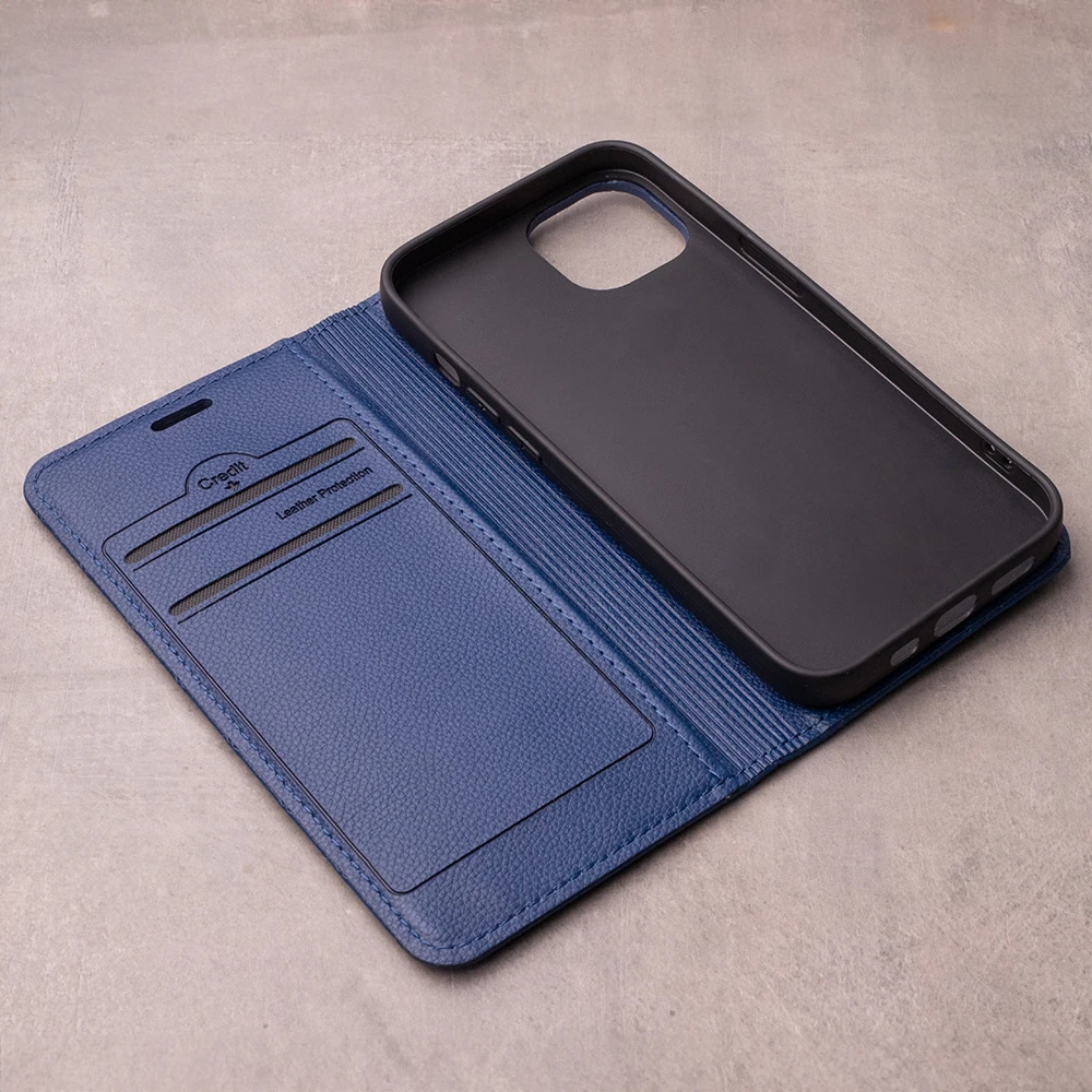 TFO „Smart Caro“ dėklas, skirtas „Xiaomi Redmi 15 4G EU / 15 5G EU“ (171,08 x 82,05 x 8,55), tamsiai mėlynas