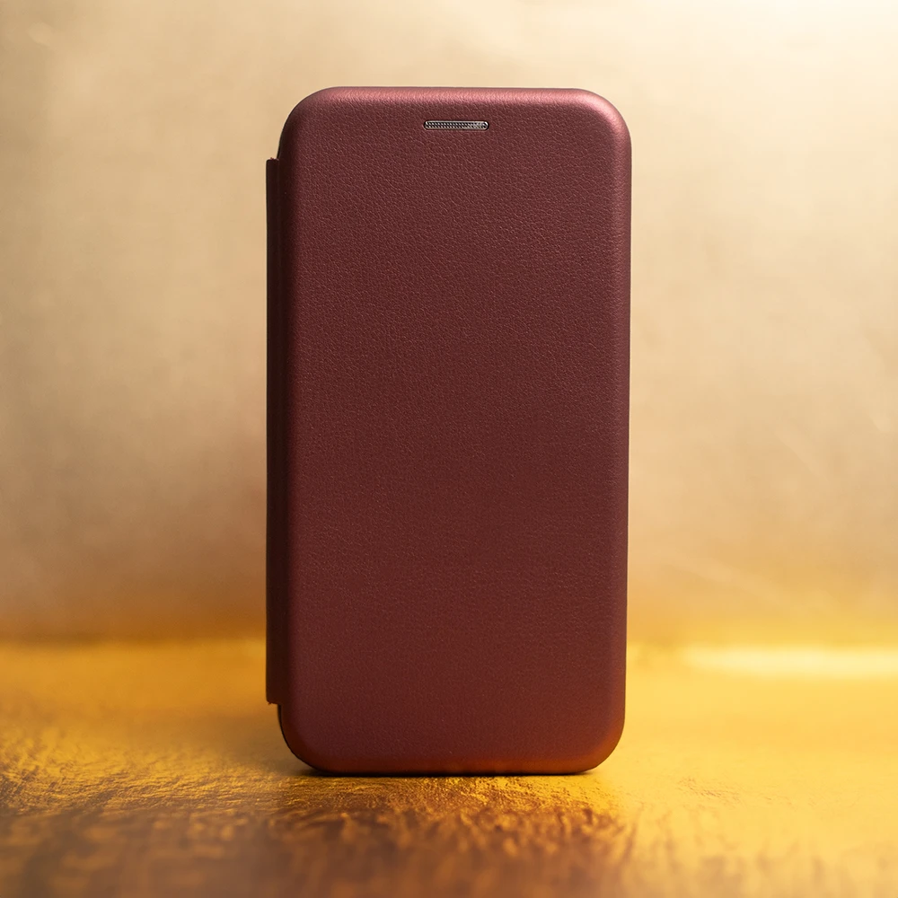 TFO „Smart Diva“ dėklas, skirtas Xiaomi Redmi 15 4G EU / 15 5G EU (171,08 x 82,05 x 8,55) bordo spalvos