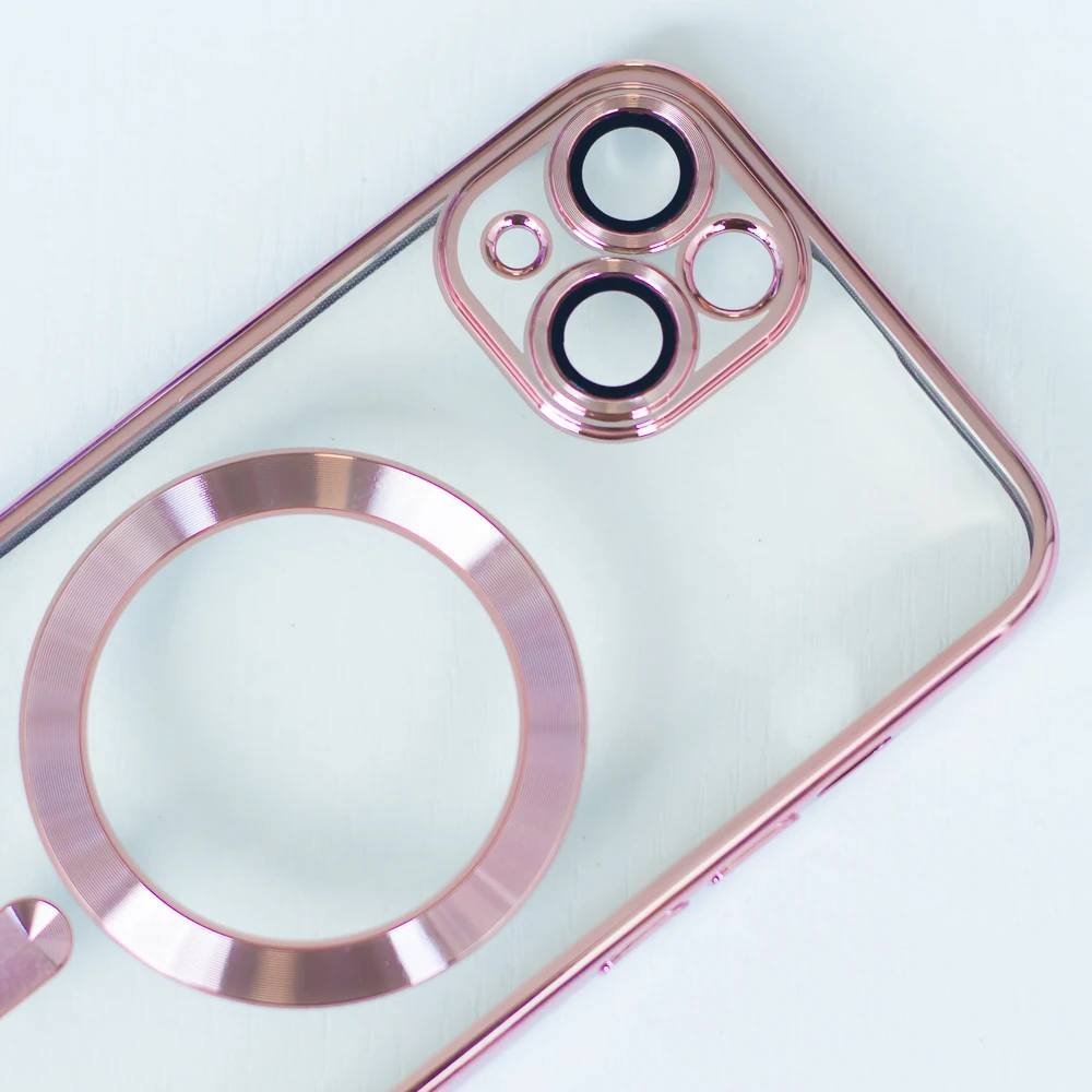 TFO Spalvotas Chrome Mag dėklas, skirtas Xiaomi Redmi 15C 4G EU / 15C 5G EU (173.16 x 81.06 x 8.2 mm) rožinio aukso spalvos
