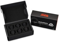 „Thermal Grizzly DeltaMate“ jungtis, žalvarinė, G1/4 colio sriegis, juodas, HT16, 6 vnt. pakuotėje