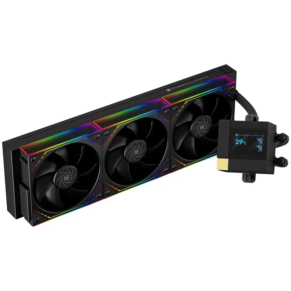 Thermalright Core Matrix 360 su ekranu ir ARGB