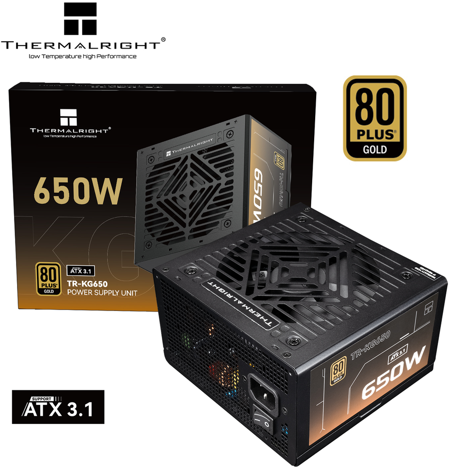 Thermalright KG-650 - 650W 80Plus Gold ATX 3.1 PSU Maitinimo Blokas
