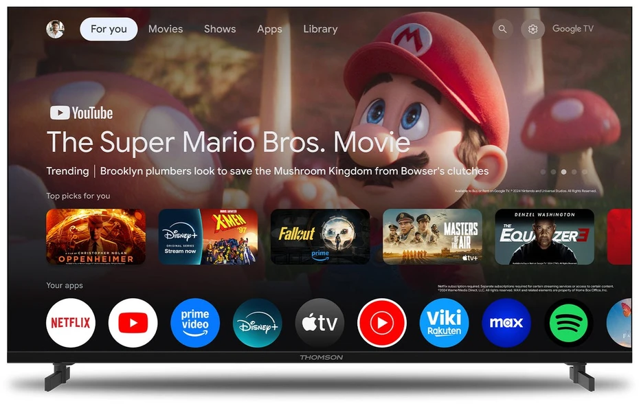 Thomson 40FG2S15 televizorius 101,6 cm (40″) „Full HD“ Smart TV „Wi-Fi“ Juoda